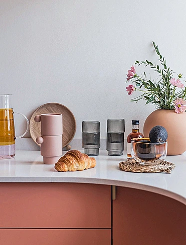 Набор из 4 стаканов для воды Ripple, 200 мл