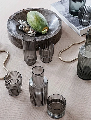 Набор из 4 стаканов для воды Ripple, 200 мл