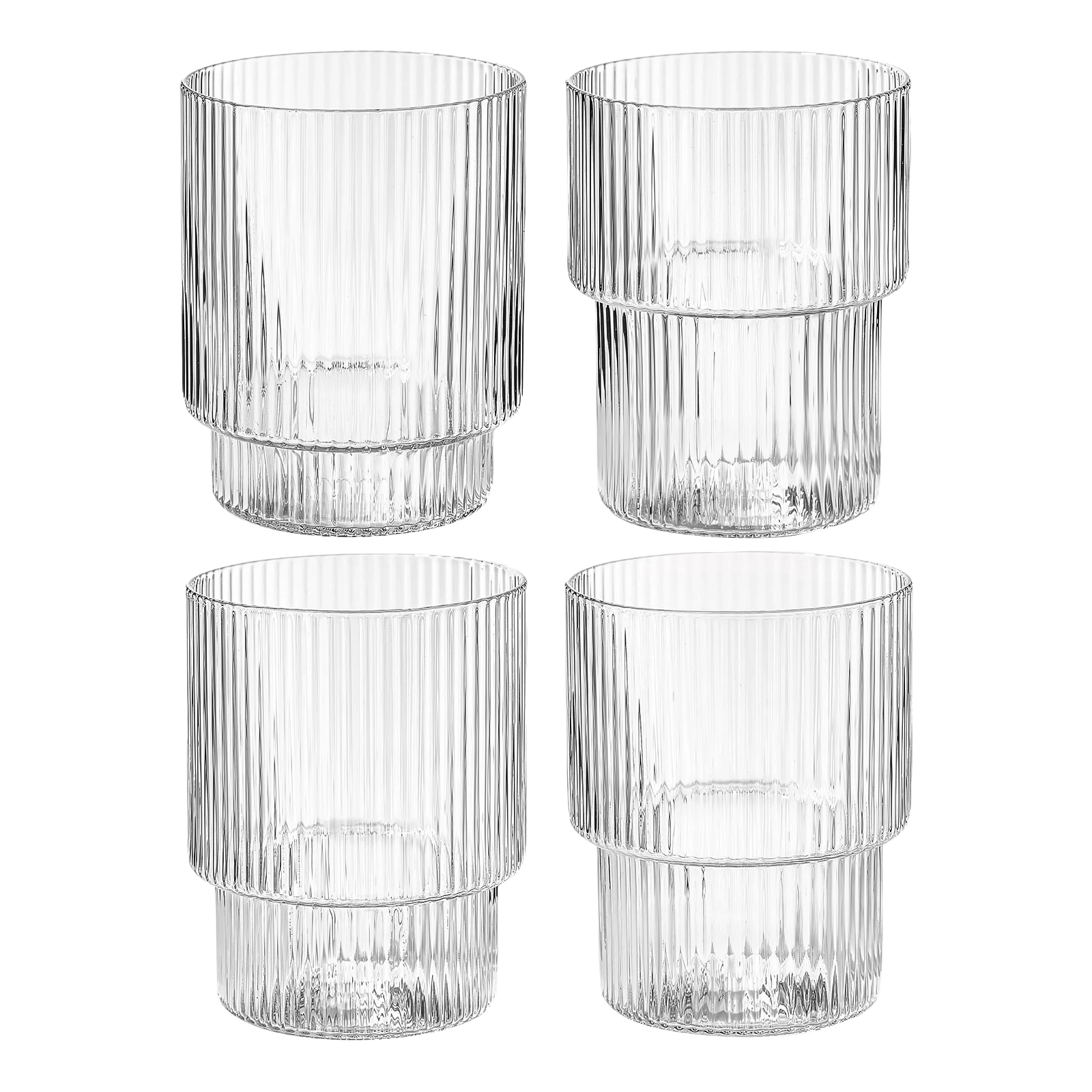 Набор из 4 стаканов для воды Ripple, 200 мл