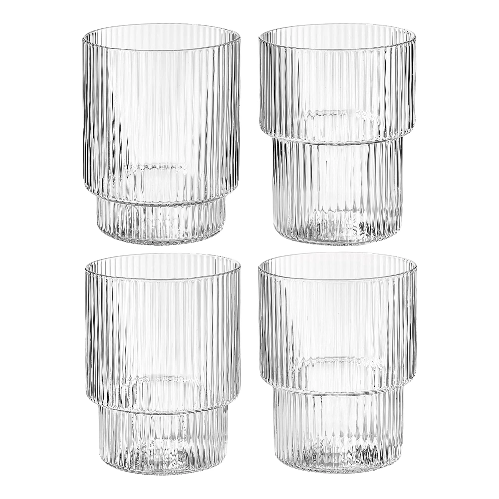 Набор из 4 стаканов для воды Ripple, 200 мл от Ferm Living