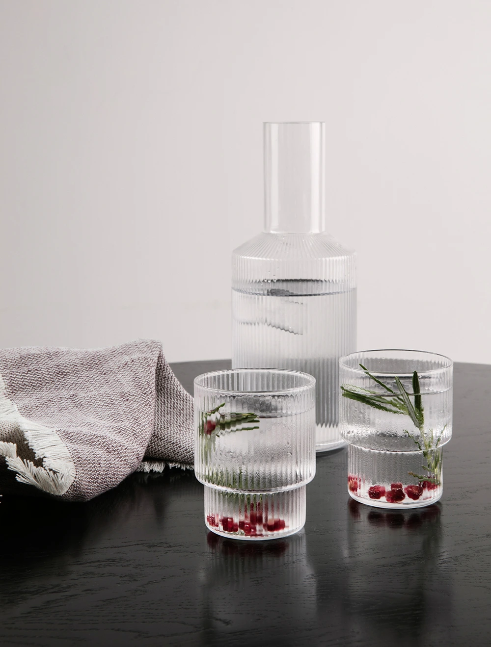 Набор из 4 стаканов для воды Ripple, 200 мл