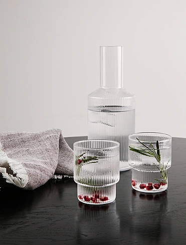 Набор из 4 стаканов для воды Ripple, 200 мл