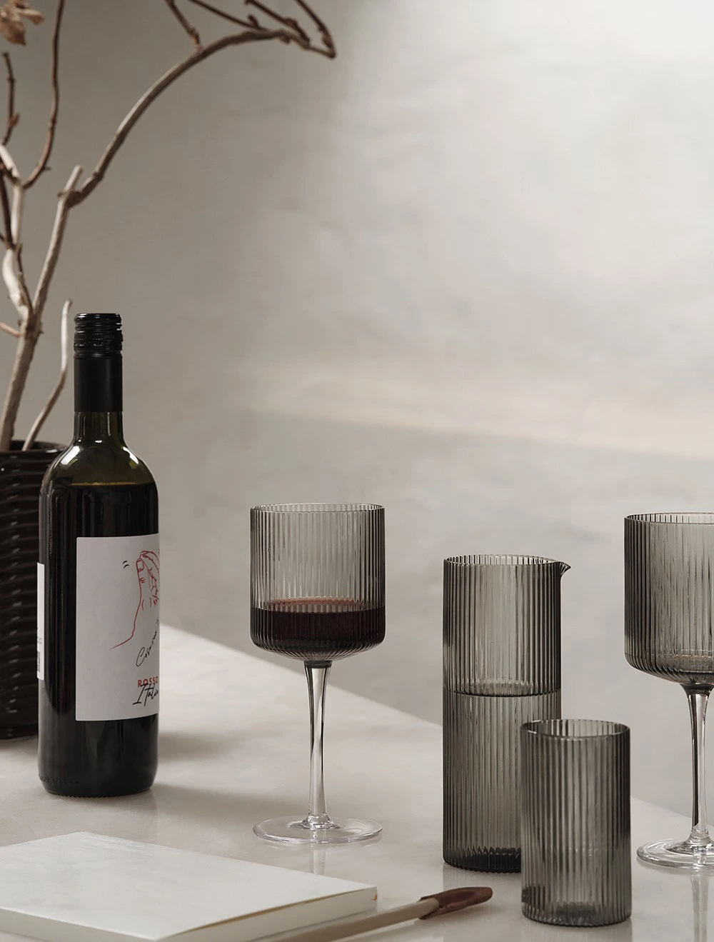 Набор из 2 бокалов для красного вина Ripple, 325 мл