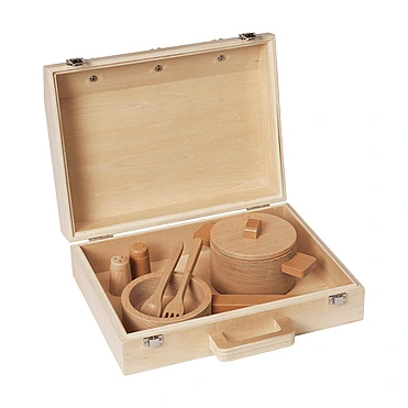 Набор игрушечной посуды в чемодане Toro Play, 8 пр.