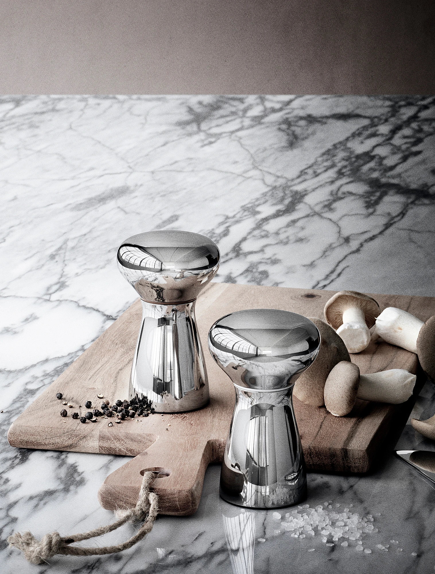 Набор из 2 мельниц для соли и перца Alfredo, 11,5 см