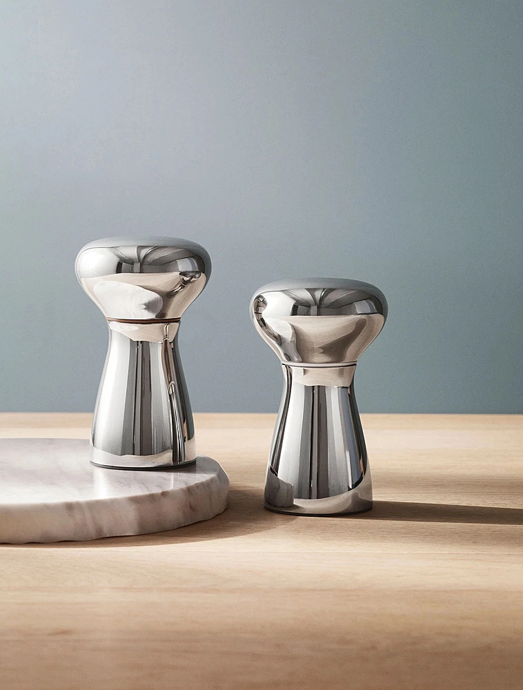 Набор из 2 мельниц для соли и перца Alfredo, 11,5 см от Georg Jensen