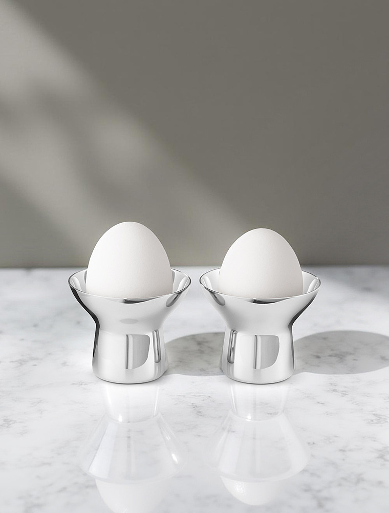 Набор из 2 подставок для яиц Alfredo, 5 см от Georg Jensen