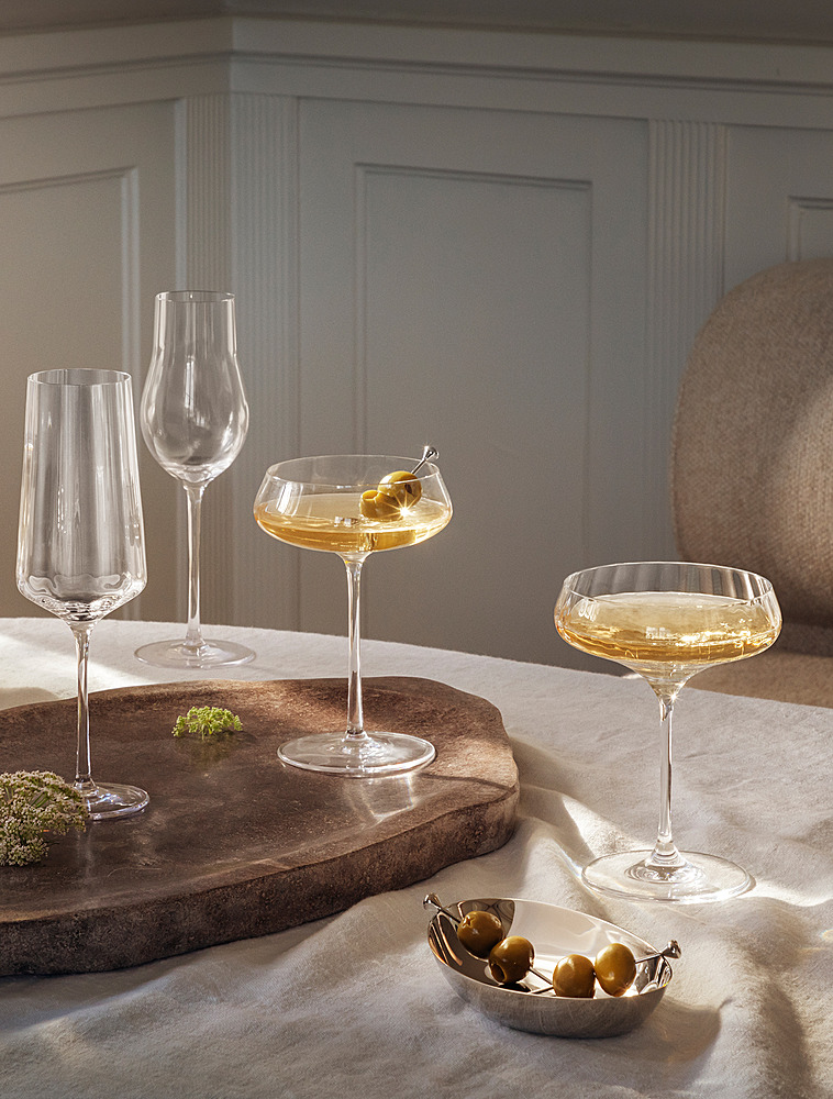 Набор из 2 бокалов для шампанского и мартини Bernadotte, 200 мл от Georg Jensen