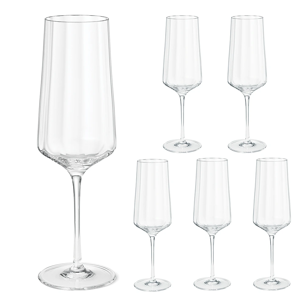 Набор из 6 бокалов для шампанского Bernadotte, 270 мл от Georg Jensen