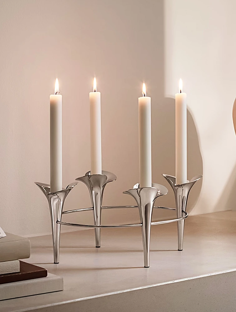 Подсвечник Bloom, 15x34 см от Georg Jensen