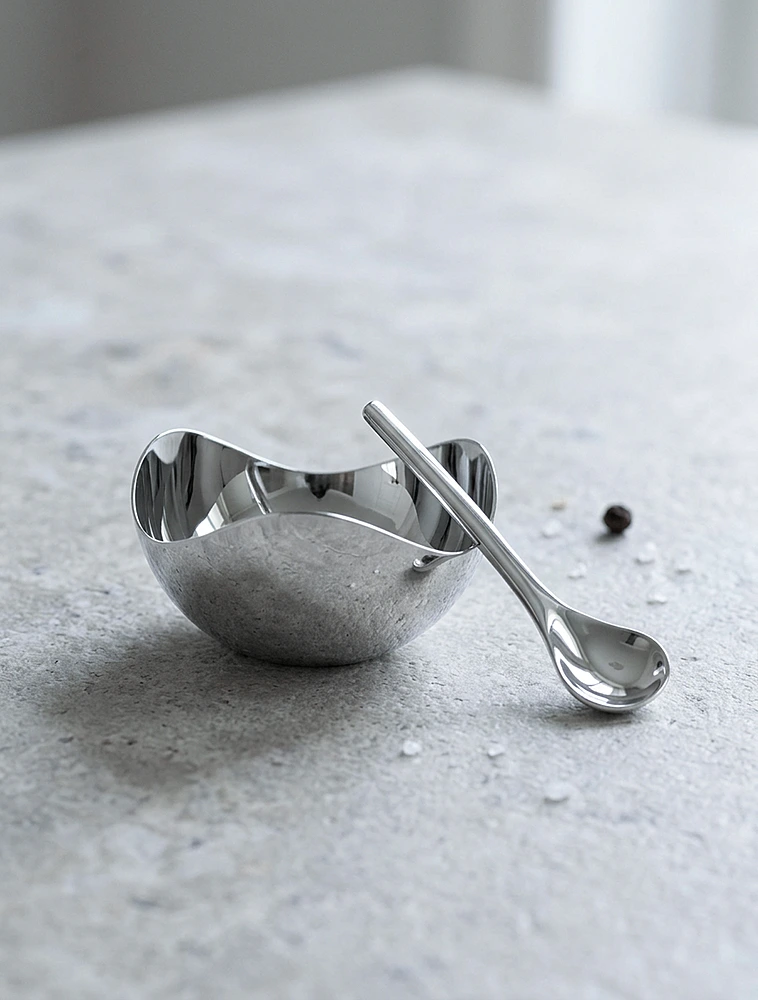 Солонка с ложкой Bloom, 4 см от Georg Jensen