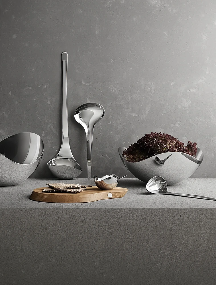 Солонка с ложкой Bloom, 4 см от Georg Jensen