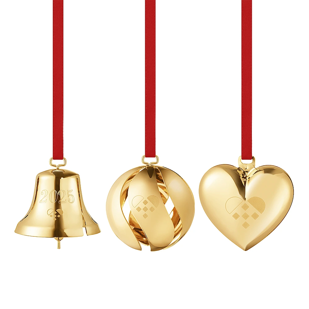 Набор из 3 ёлочных игрушек Christmas Collectibles от Georg Jensen