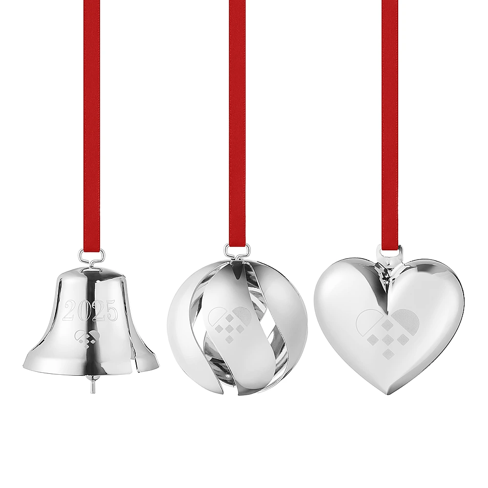 Набор из 3 ёлочных игрушек Christmas Collectibles от Georg Jensen