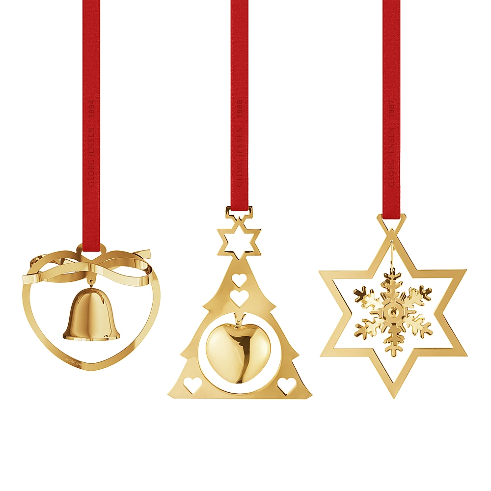 Набор из 3 ёлочных игрушек Christmas Collectibles от Georg Jensen
