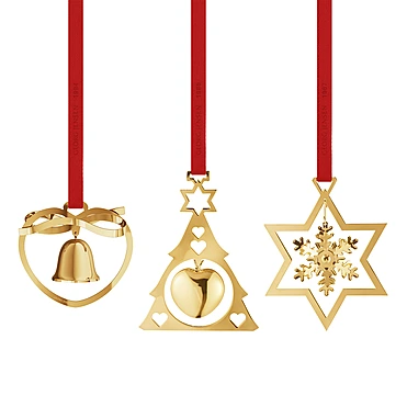 Набор из 3 ёлочных игрушек Christmas Collectibles
