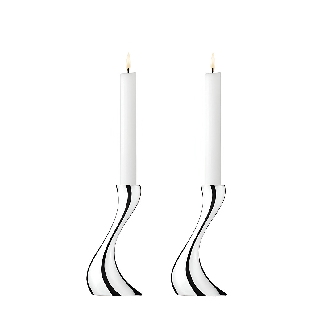 Набор из 2 подсвечников Cobra, 16 см от Georg Jensen