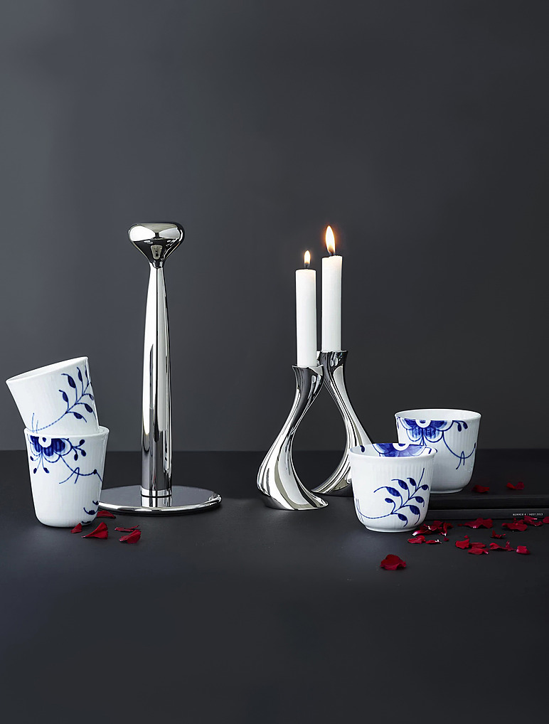 Набор из 2 подсвечников Cobra, 16 см от Georg Jensen