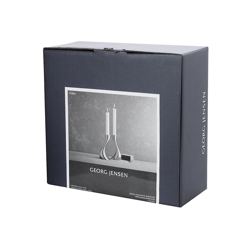 Набор из 2 подсвечников Cobra, 16 см от Georg Jensen