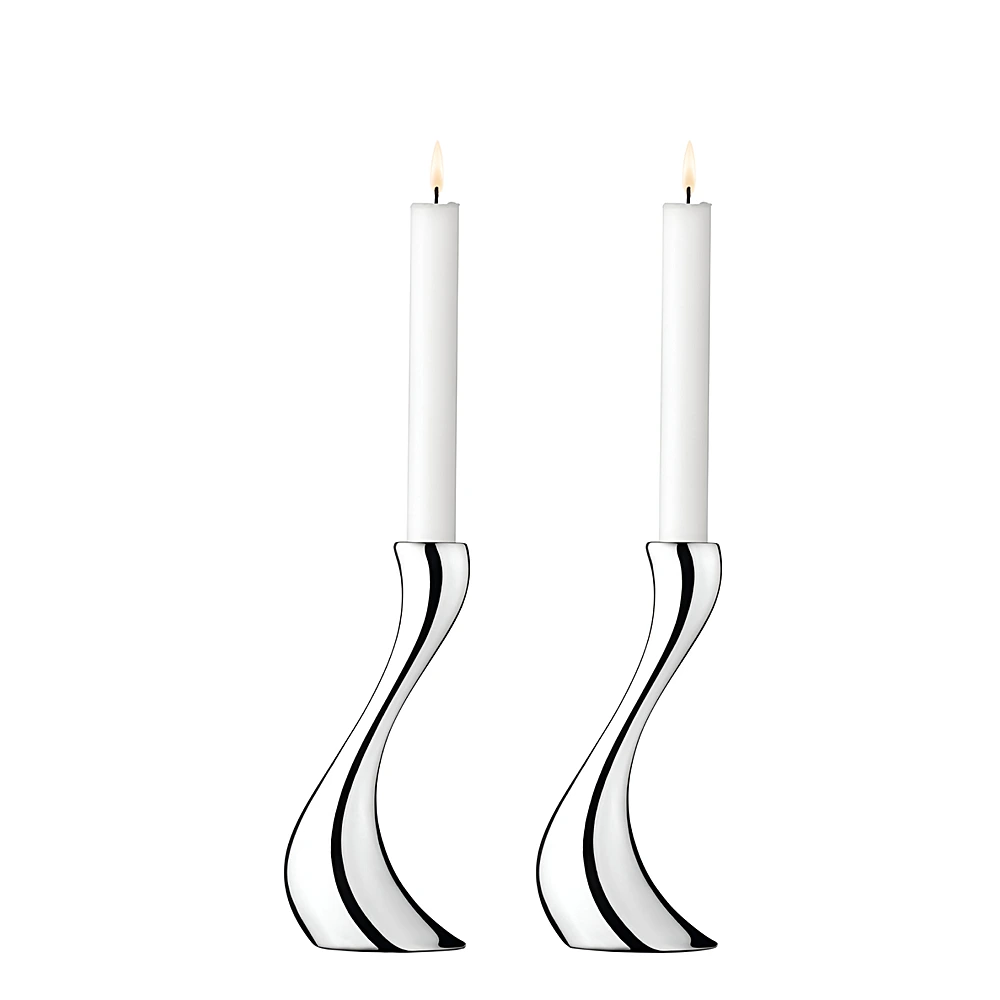 Набор из 2 подсвечников Cobra, 20 см от Georg Jensen