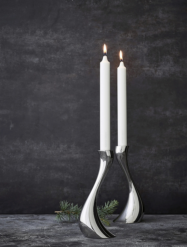 Набор из 2 подсвечников Cobra, 20 см от Georg Jensen
