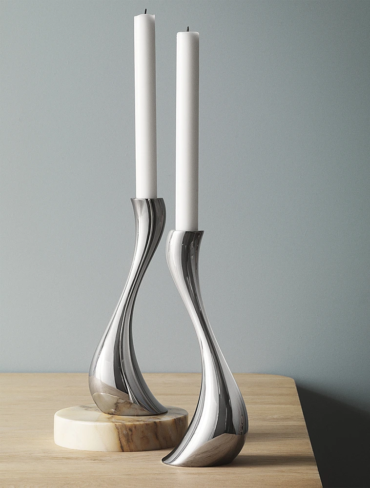 Набор из 2 подсвечников Cobra, 24 см от Georg Jensen