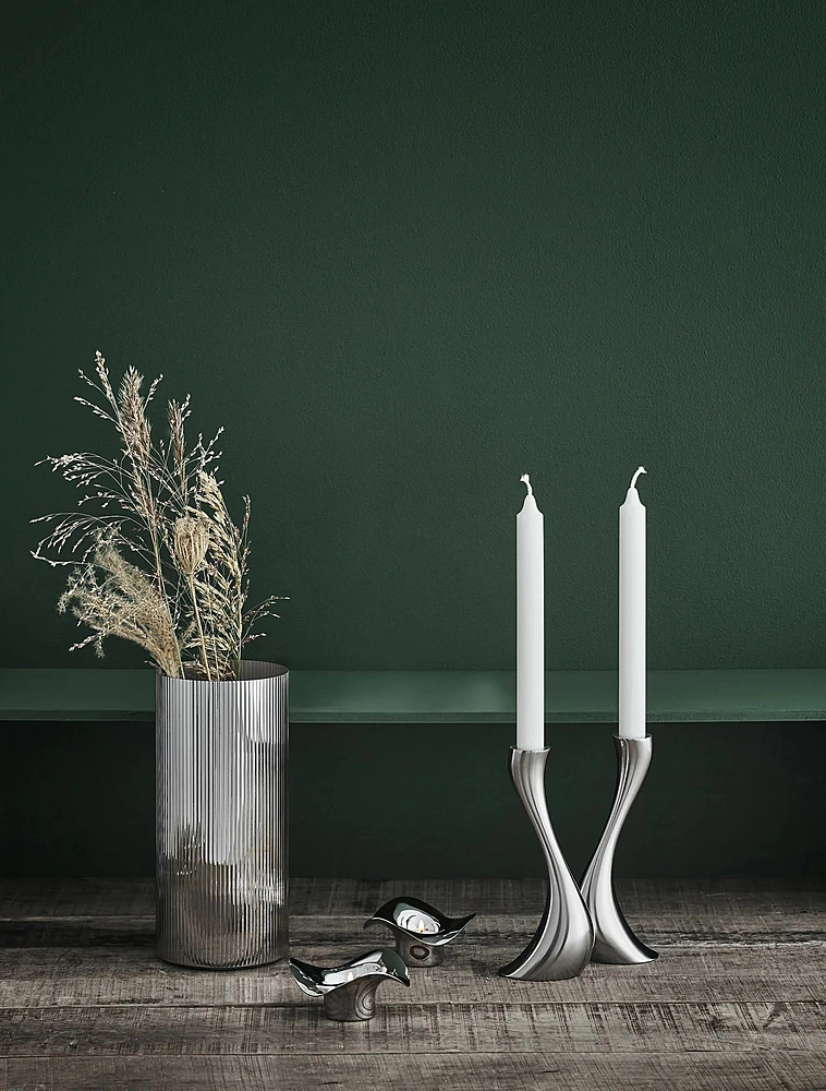 Набор из 2 подсвечников Cobra, 24 см от Georg Jensen