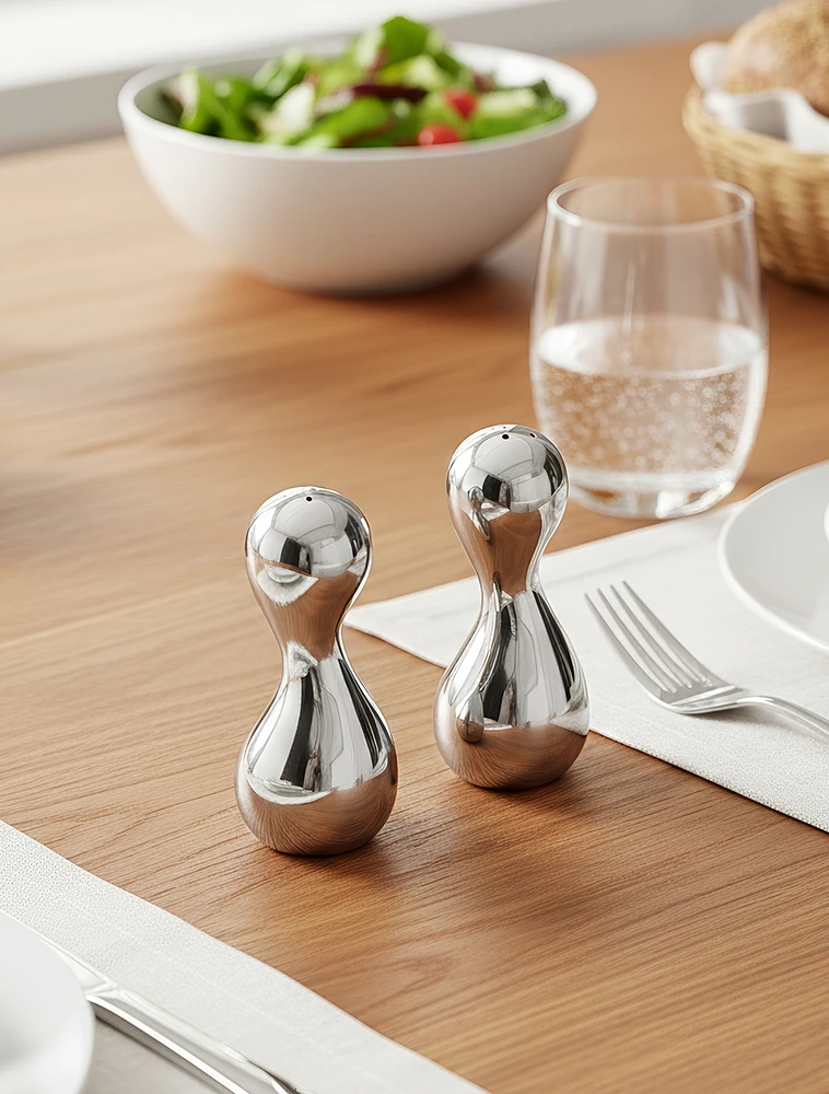 Набор из солонки и перечницы Cobra, 10 см от Georg Jensen