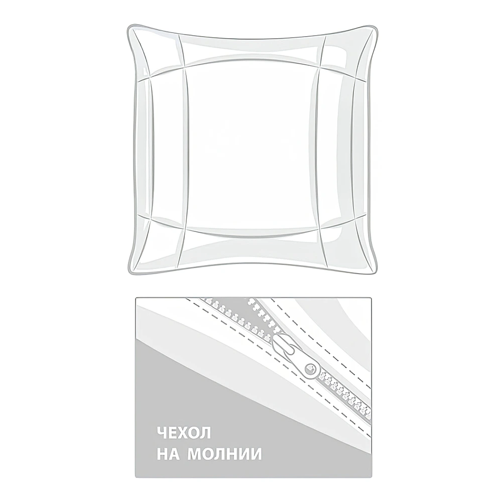 Подушка регулируемая Bamboo Grass, 70х70 см от German Grass