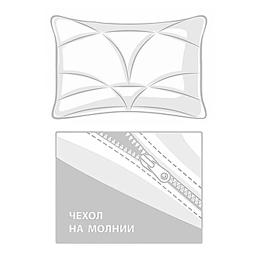 Подушка регулируемая Cashmere Wool Grass, 50х70 см