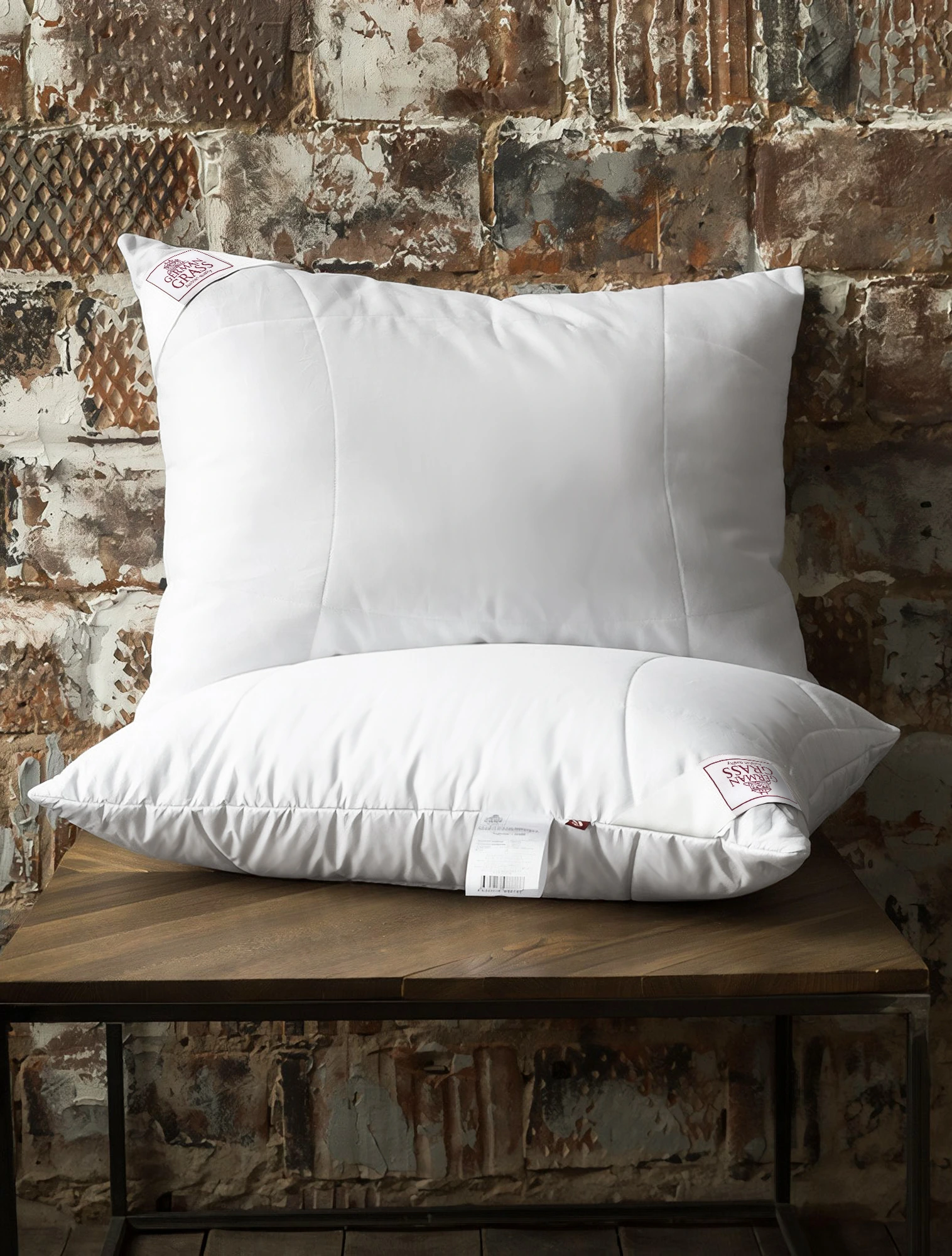 Подушка регулируемая Cotton Wash Grass, 50х70 см