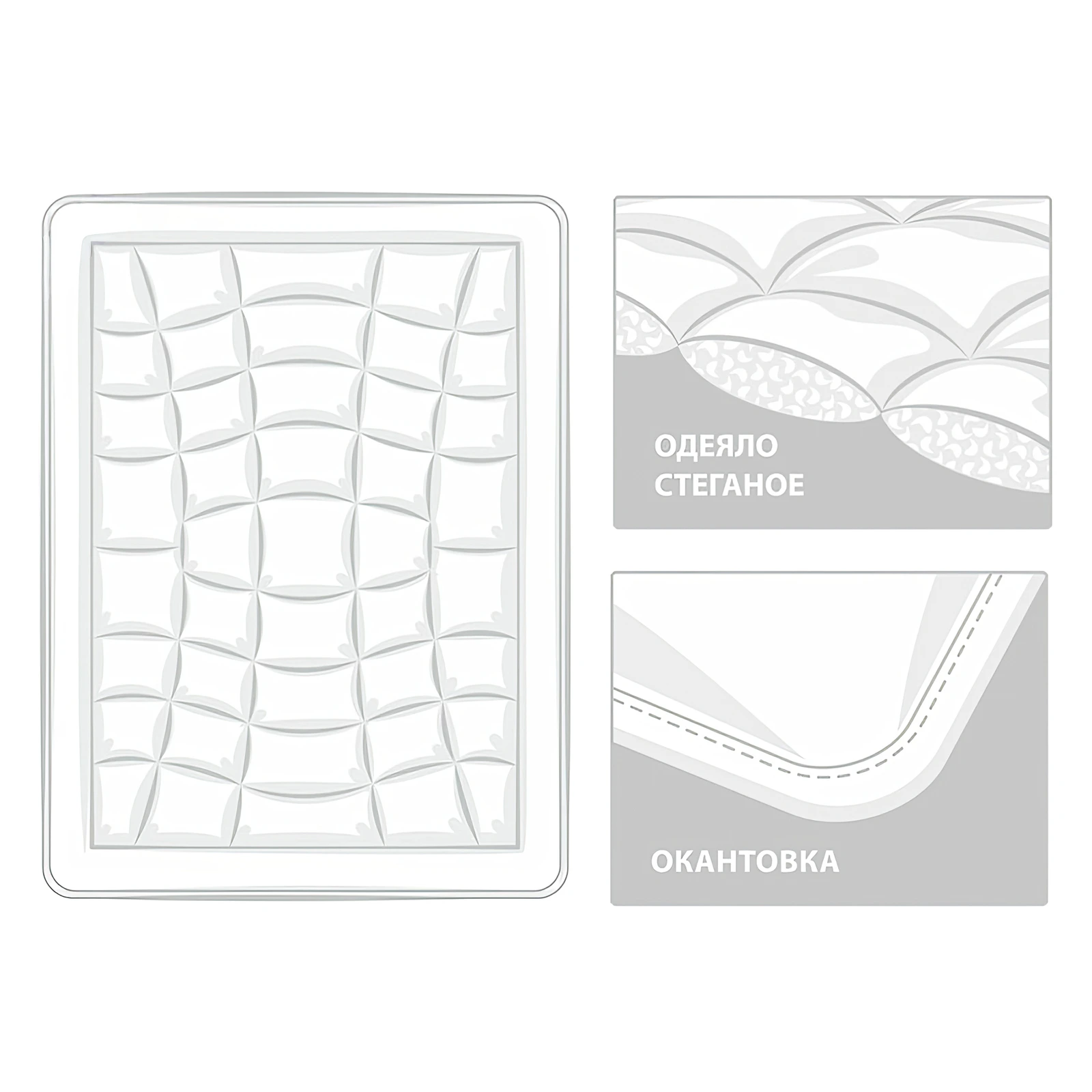 Всесезонное одеяло Cotton Wash Grass, 150x200 см