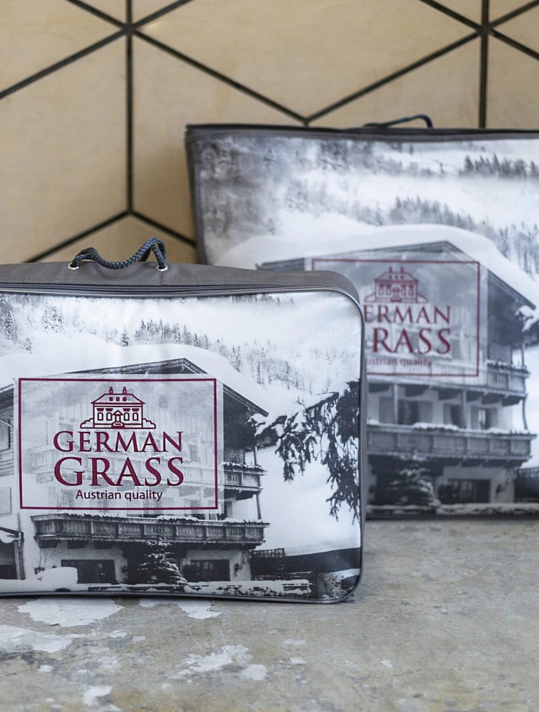 Всесезонное одеяло Gray Familie Down, 155x200 см от German Grass