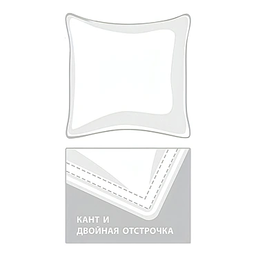 Подушка средней жесткости Luxe Down Grass, 70х70 см