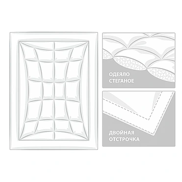 Всесезонное одеяло Non-allergenic Premium Grass, 200x220 см