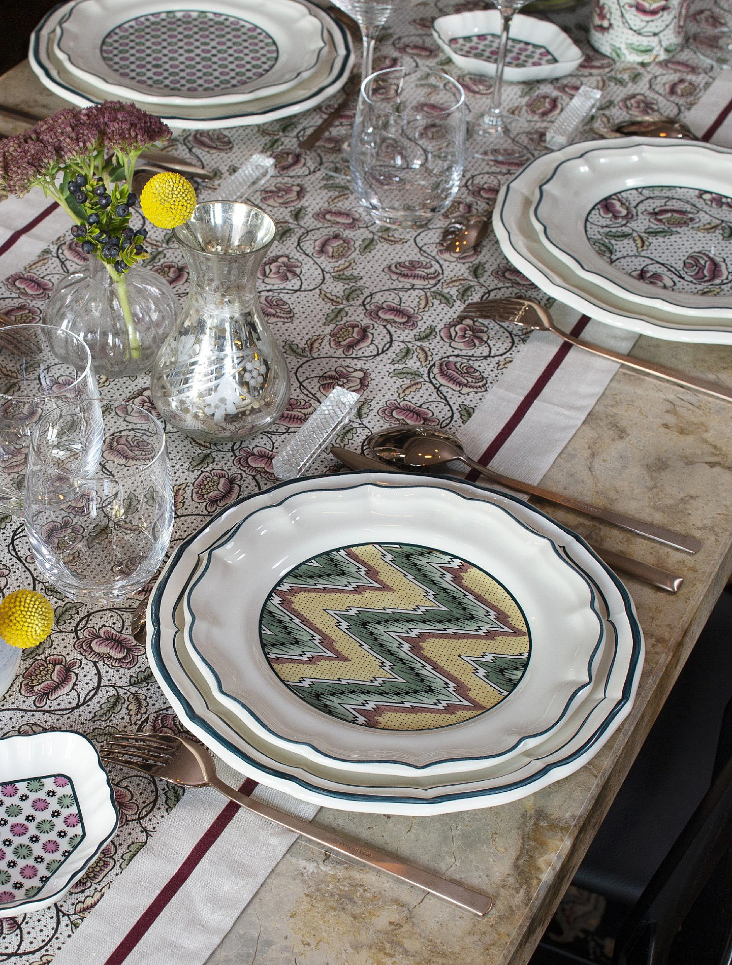 Набор из 4 закусочных тарелок Dominote, 23 см