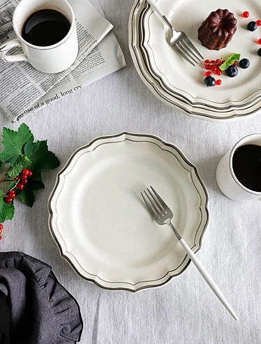 Закусочная тарелка Filet Taupe, 22,5 см