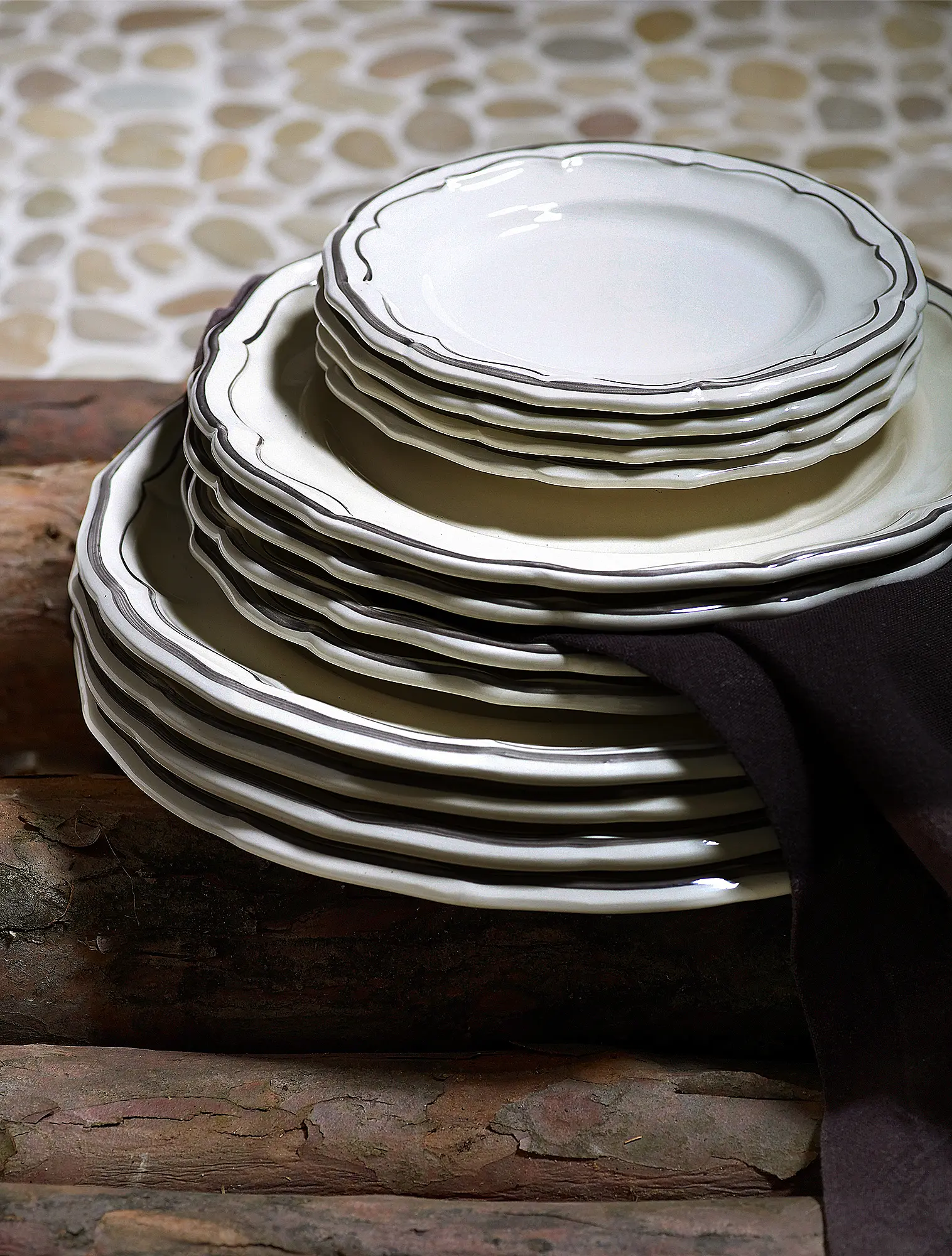 Пирожковая тарелка Filet Taupe, 16 см