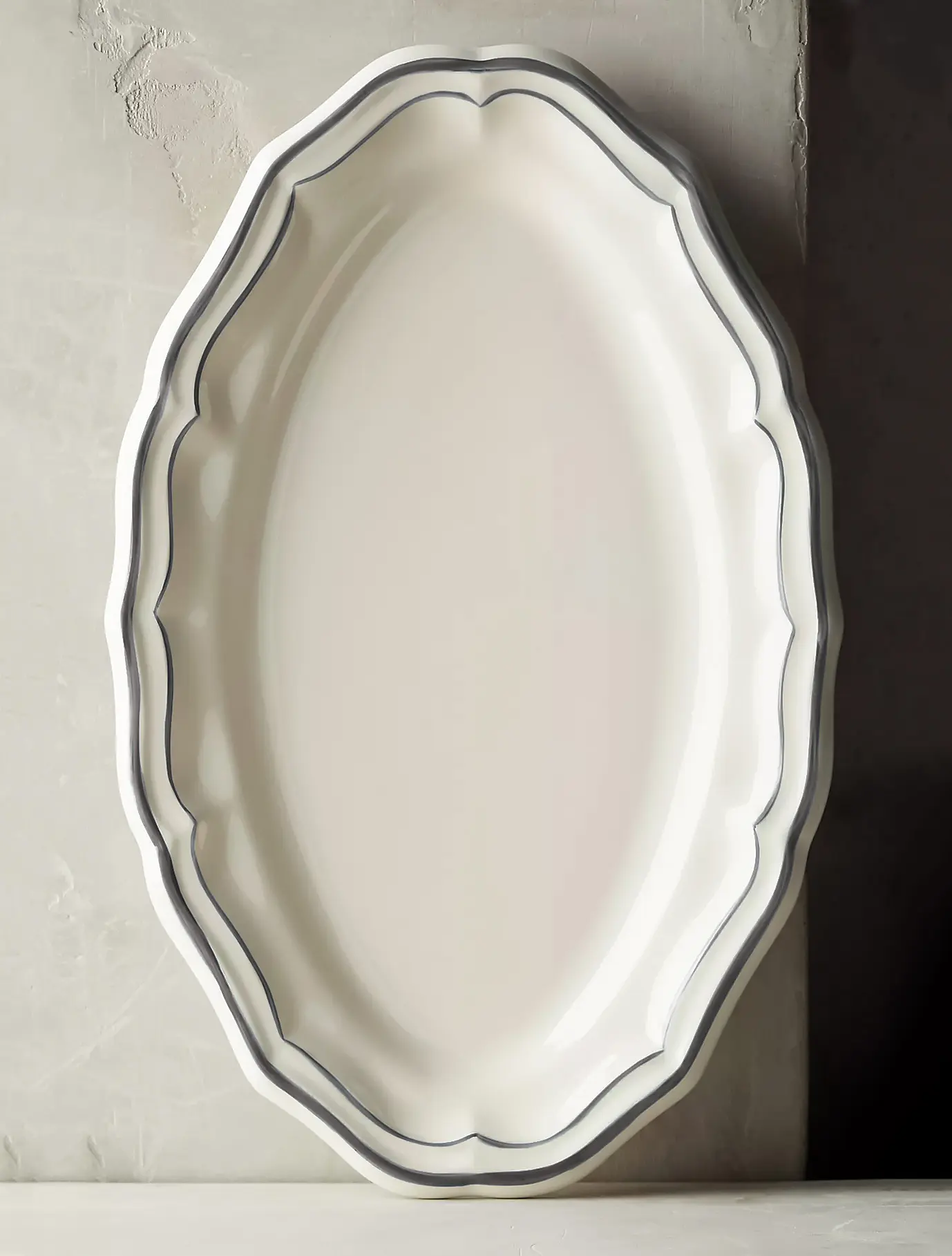 Плоское блюдо Filet Taupe, 41 см