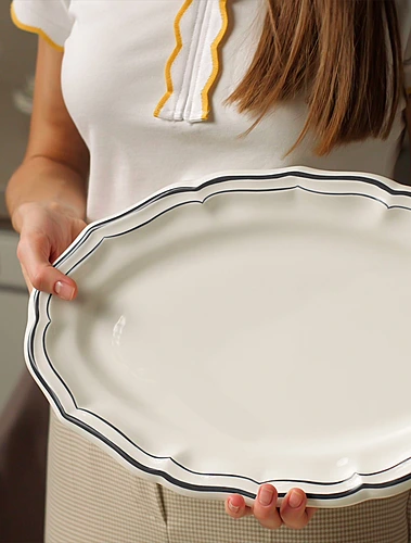 Плоское блюдо Filet Taupe, 41 см