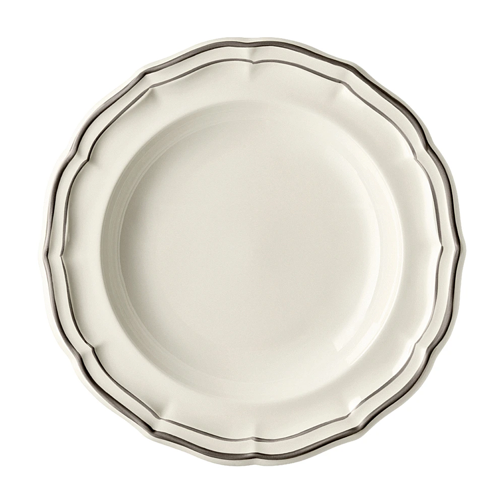 Суповая тарелка Filet Taupe, 22,5 см от Gien
