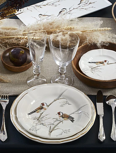 Набор из 4 закусочных тарелок Les Oiseaux De La Foret, 23 см