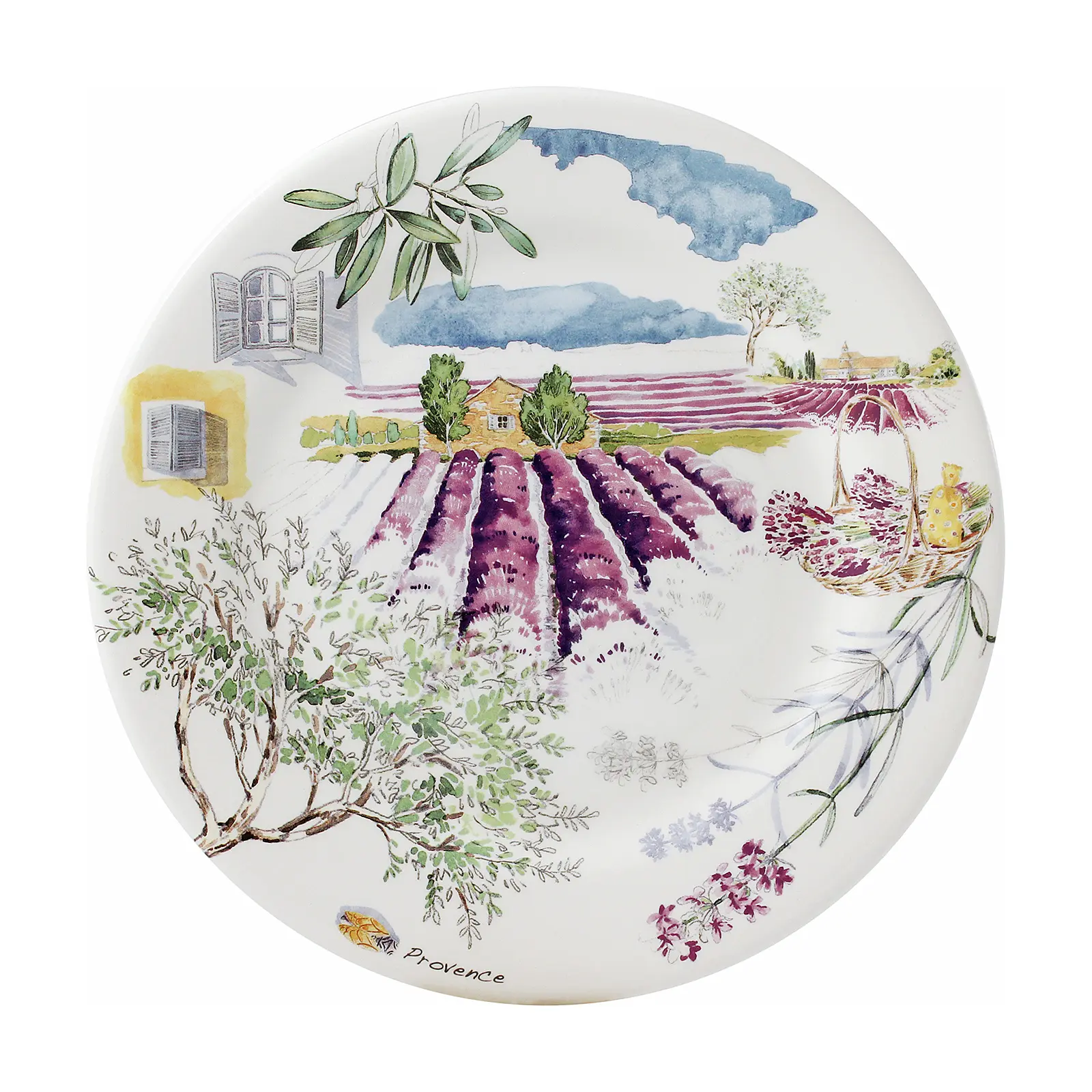 Набор из 4 закусочных тарелок Provence, 22 см