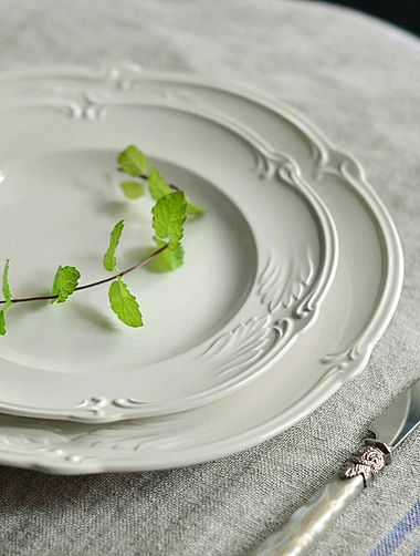 Закусочная тарелка Rocaille Blanc, 22,5 см
