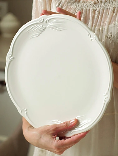 Плоское блюдо Rocaille Blanc, 32 см