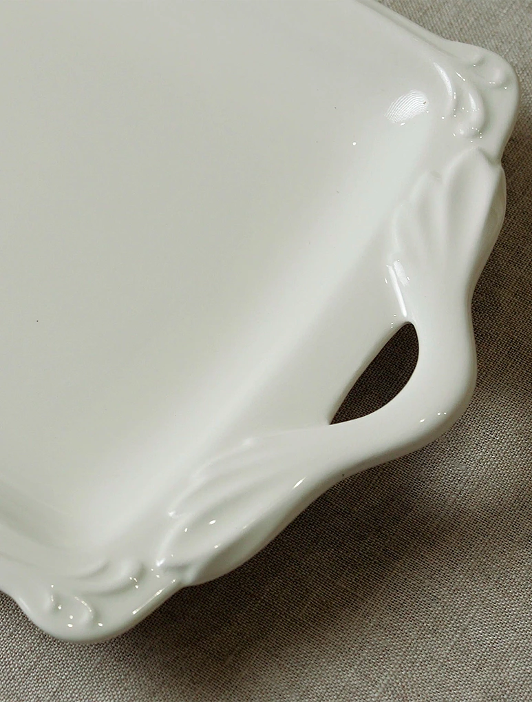 Плоское блюдо Rocaille Blanc, 39 см от Gien