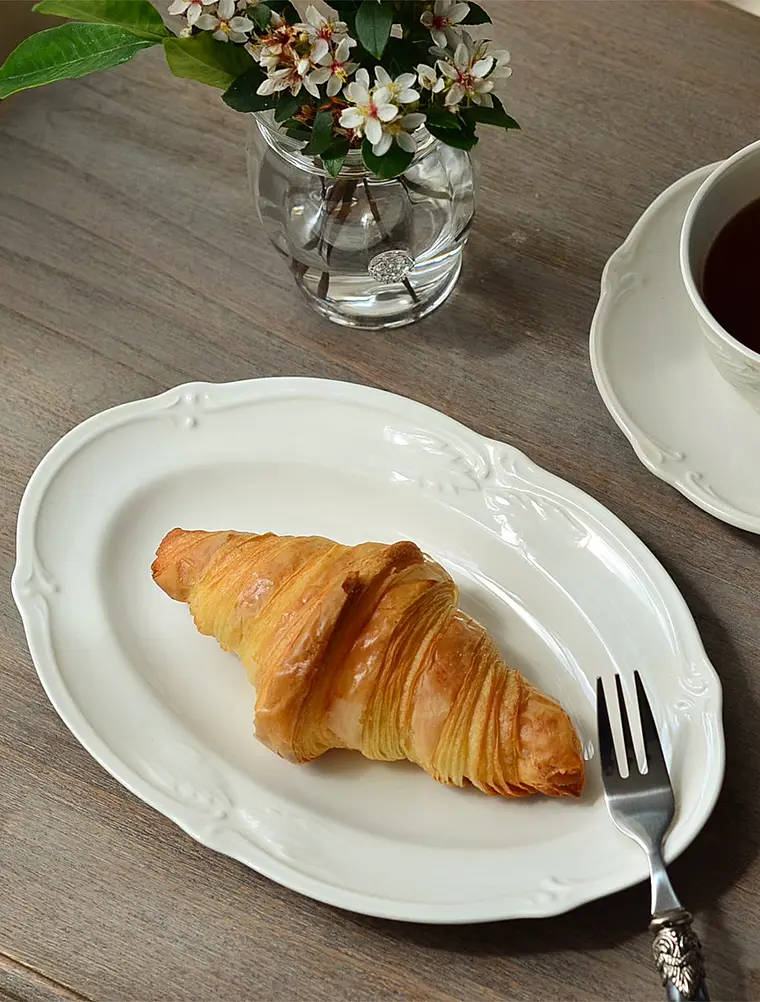 Плоское блюдо Rocaille Blanc, 25 см от Gien