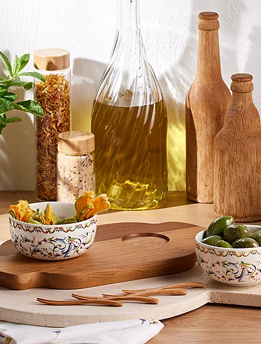 Набор из 2 чаш на подносе Toscana