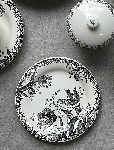 Пирожковая тарелка Tulipes Noires, 16,5 см