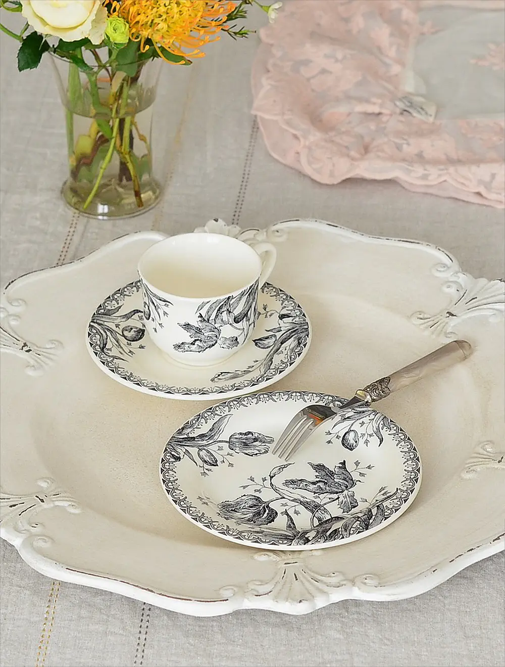 Пирожковая тарелка Tulipes Noires, 16,5 см